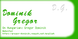 dominik gregor business card